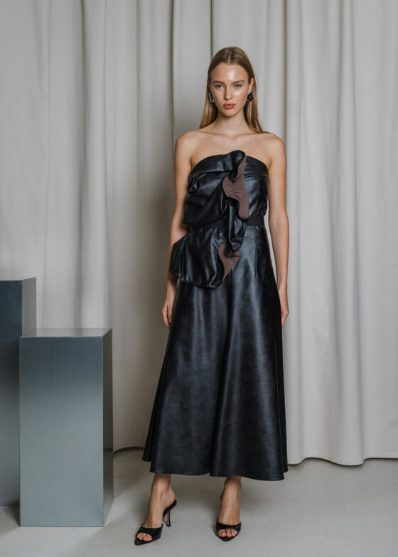 SYRA DRESS- eco leather